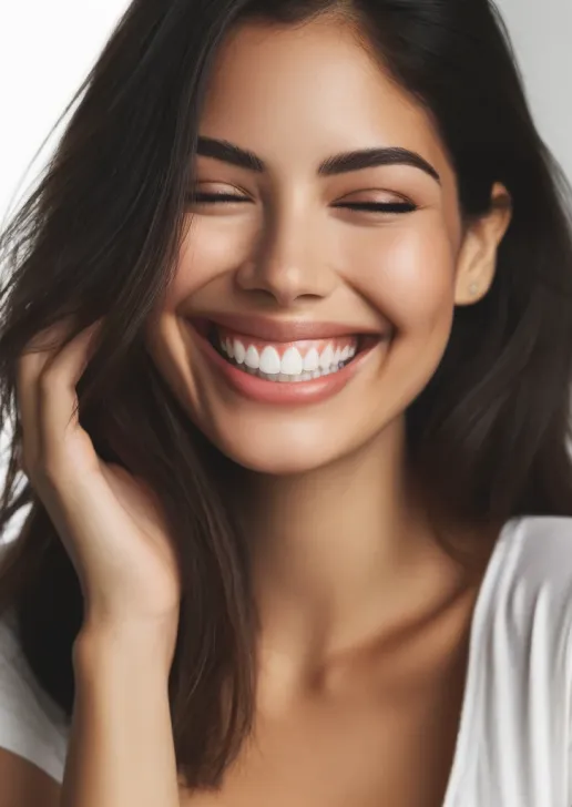 Mulher sorrindo, imagem ilustrativa da Senso